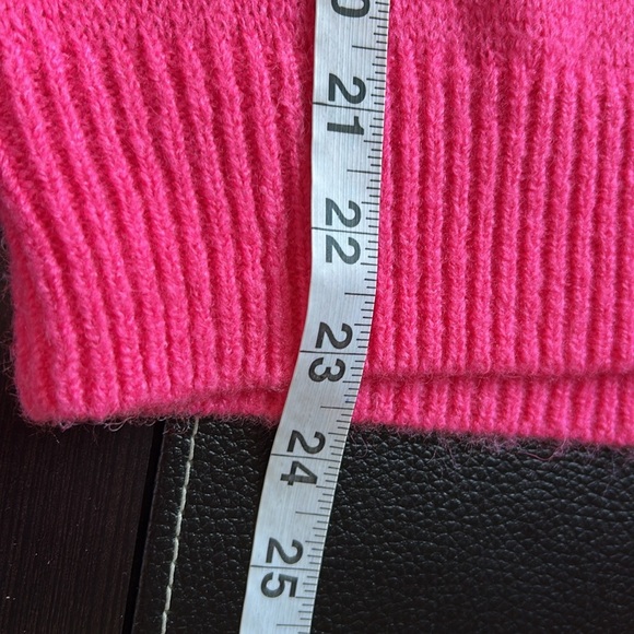 Lilly Pulitzer COURTLAND SWEATER Pink Topaz Puff Sleeve Cowl Neck Sz S - Picture 10 of 13